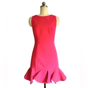 Finderskeepers Australia Hot Pink Cocktaildress W/Bubble Hem Woman’s Size XS NWT